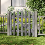 90x90cm Rustic Spruce Wooden Garden Gate With Arch & Stainless Bolt Lock | 90cm x 90cm | Grey