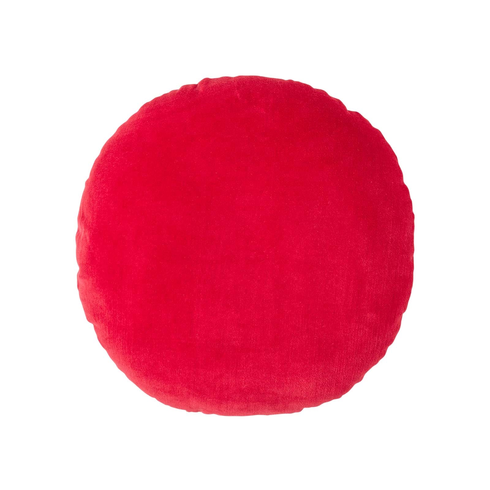 Luxury Velvet Round Cushion | 40cm x 40cm | Red