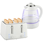 Kettle And Toaster Set With Strix Thermostat, Crumb Tray | Cream