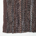Denver Leather Woven Rug | 150cm x 95cm | Brown