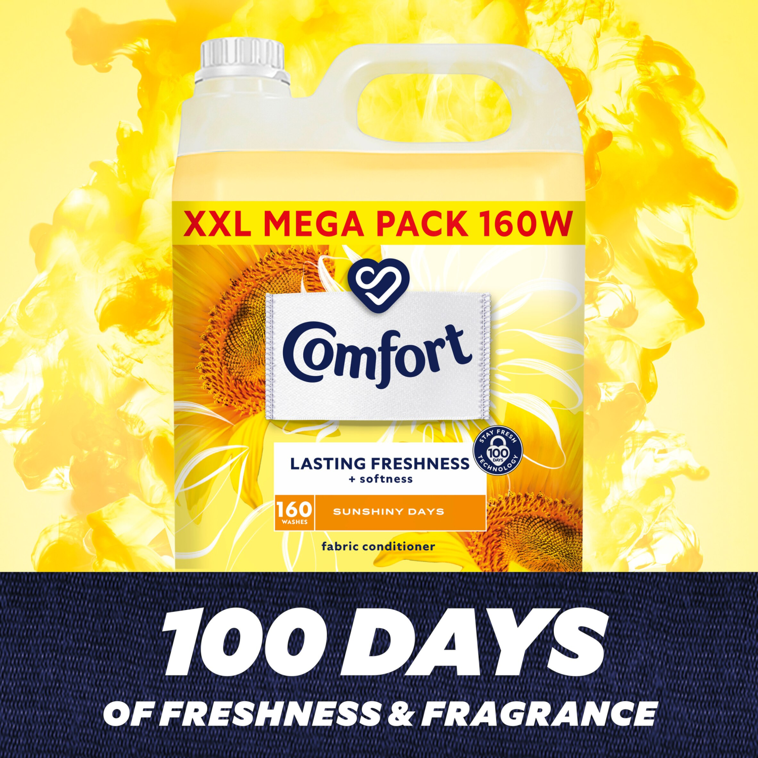 Fabric Conditioner Sunshiny Days Xxl Mega Pack 160 Washes, 2 Pack