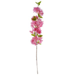 100cm Pink Artificial Blossom And Berries Glass Vase