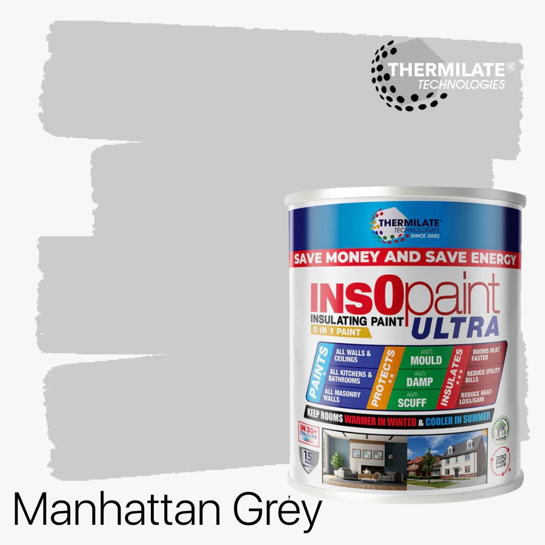 Insopaint Ultra - 9 In 1 Interior & Exterior Paint | 1L | Manhattan Grey