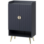 Shoe Storage Cabinet With Beadboard Doors For 15 Pairs | One Size