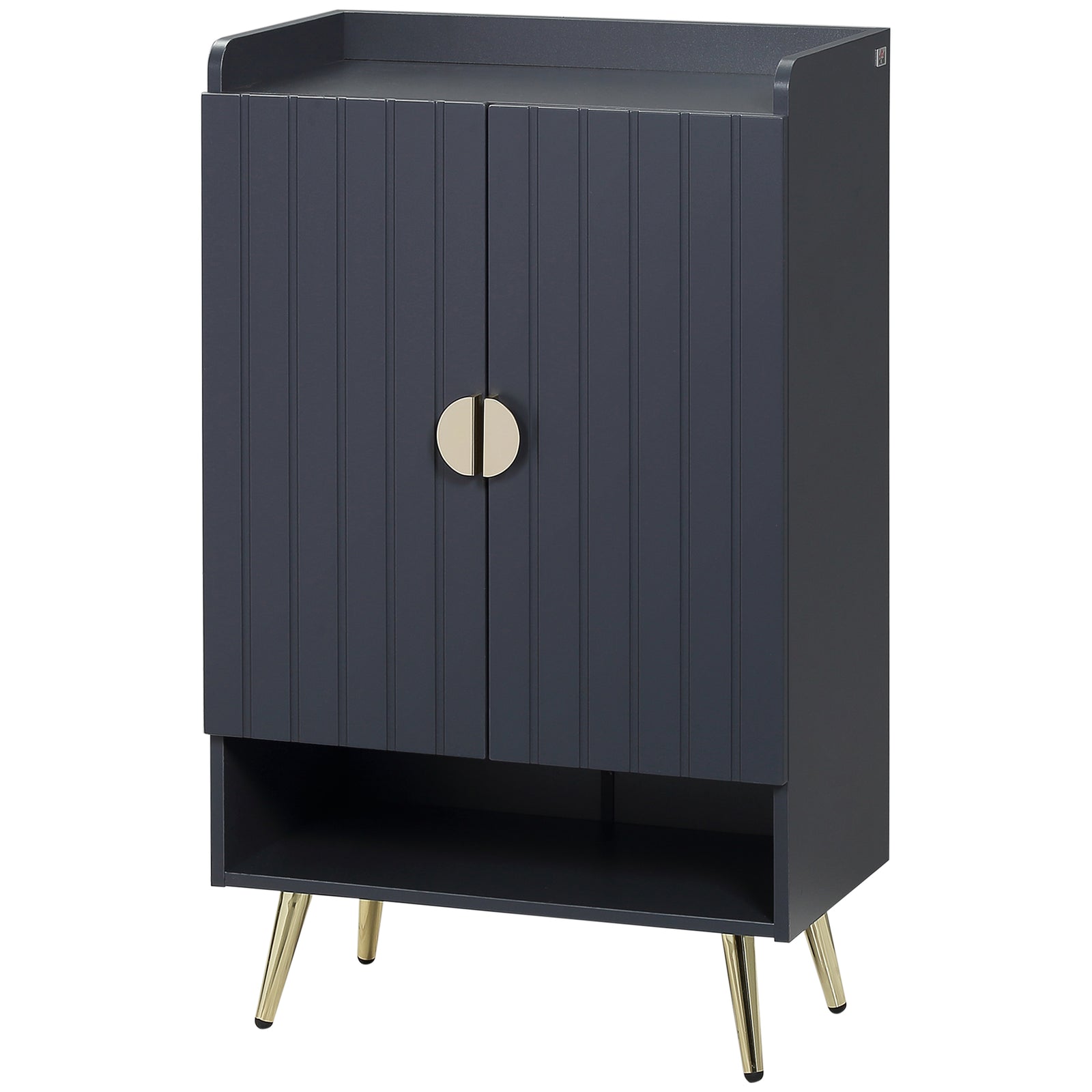 Shoe Storage Cabinet With Beadboard Doors For 15 Pairs | One Size