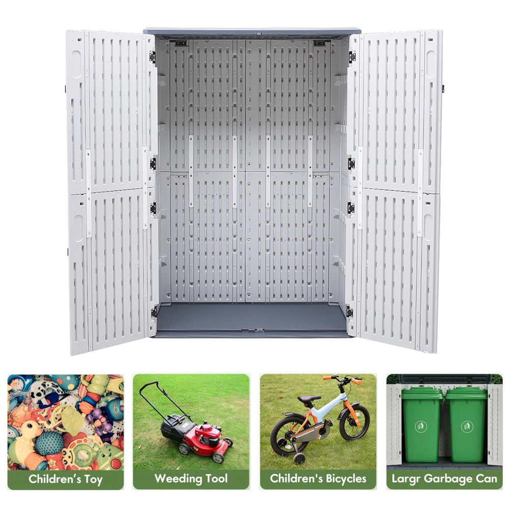 Outdoor Resin Large Storage Shed