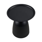 Modern Minimalist Cold-rolled Steel Side Table | Black