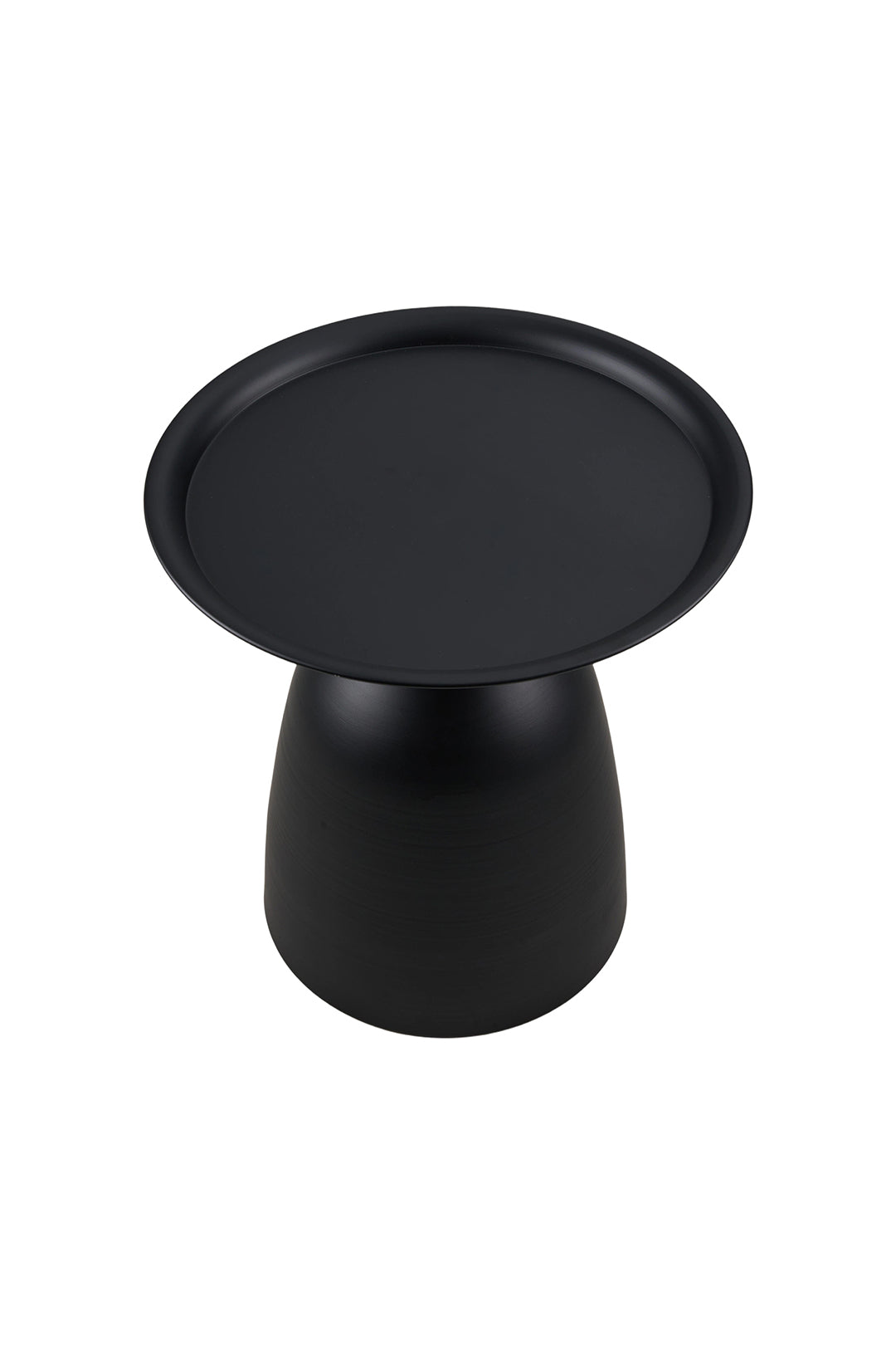 Modern Minimalist Cold-rolled Steel Side Table | Black
