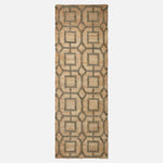 Tiran Brown Geometric Handwoven Jute Rug | 200cm | Brown