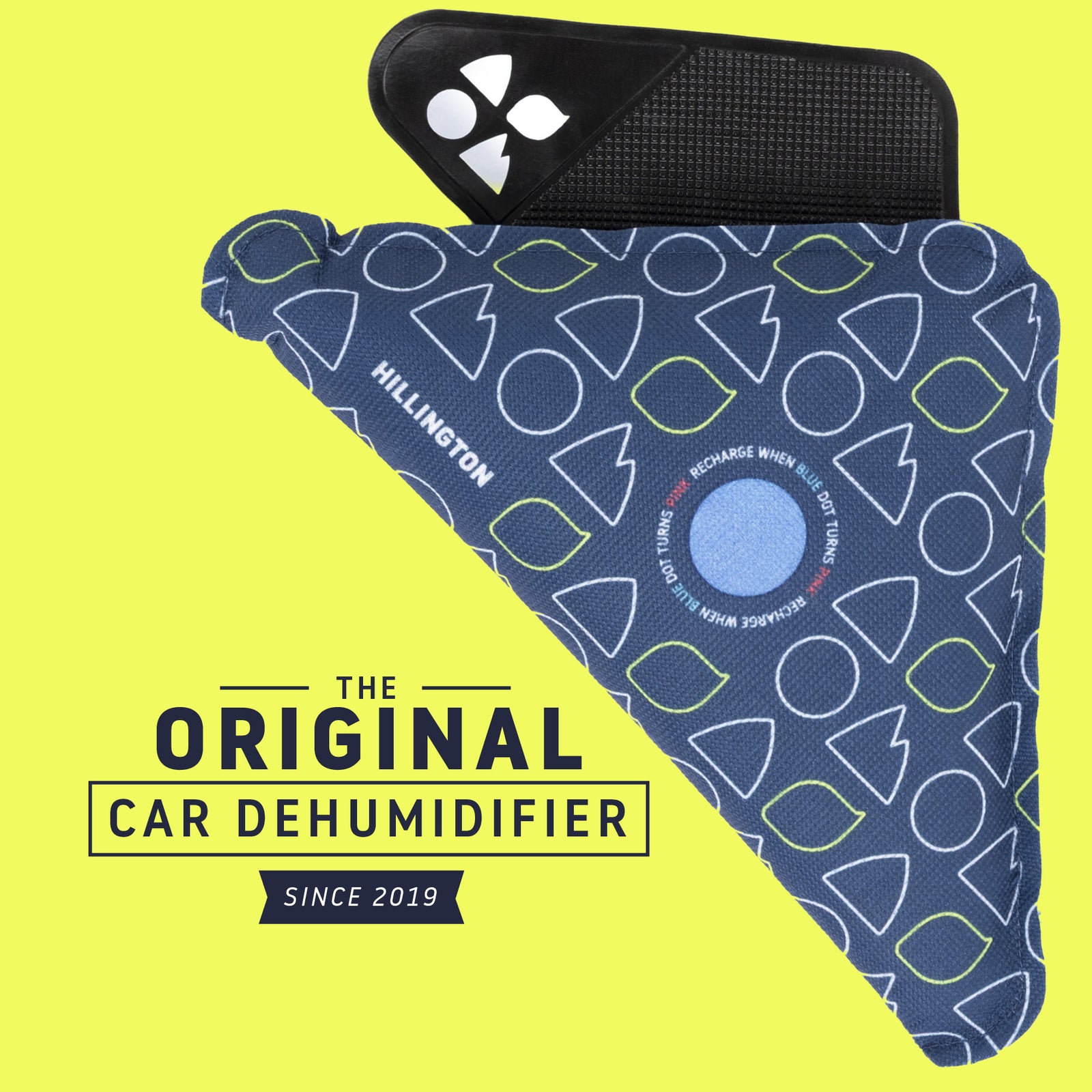 2 Pack Triangle Car Dehumidifier Bags 450g Reusable Moisture Control
