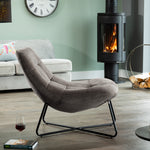 Merced Fabric Accent Chair | Grey