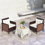 2pc Outdoor Seat Cushion For Patio Furniture | White