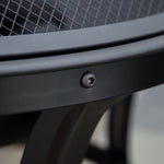 Outsunny Outdoor Fire Pit, Wood Burner With Screen And Poker, Black