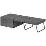 Linen Foldable Guest Bed Dust Cover And Metal Frame