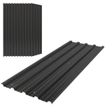 Pack Of 12 Metal Roofing Sheets For Greenhouse | Black