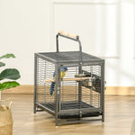Parrot Cage, Travel Carry Pet Bird Cage Cockatiel W/ Metal Handle