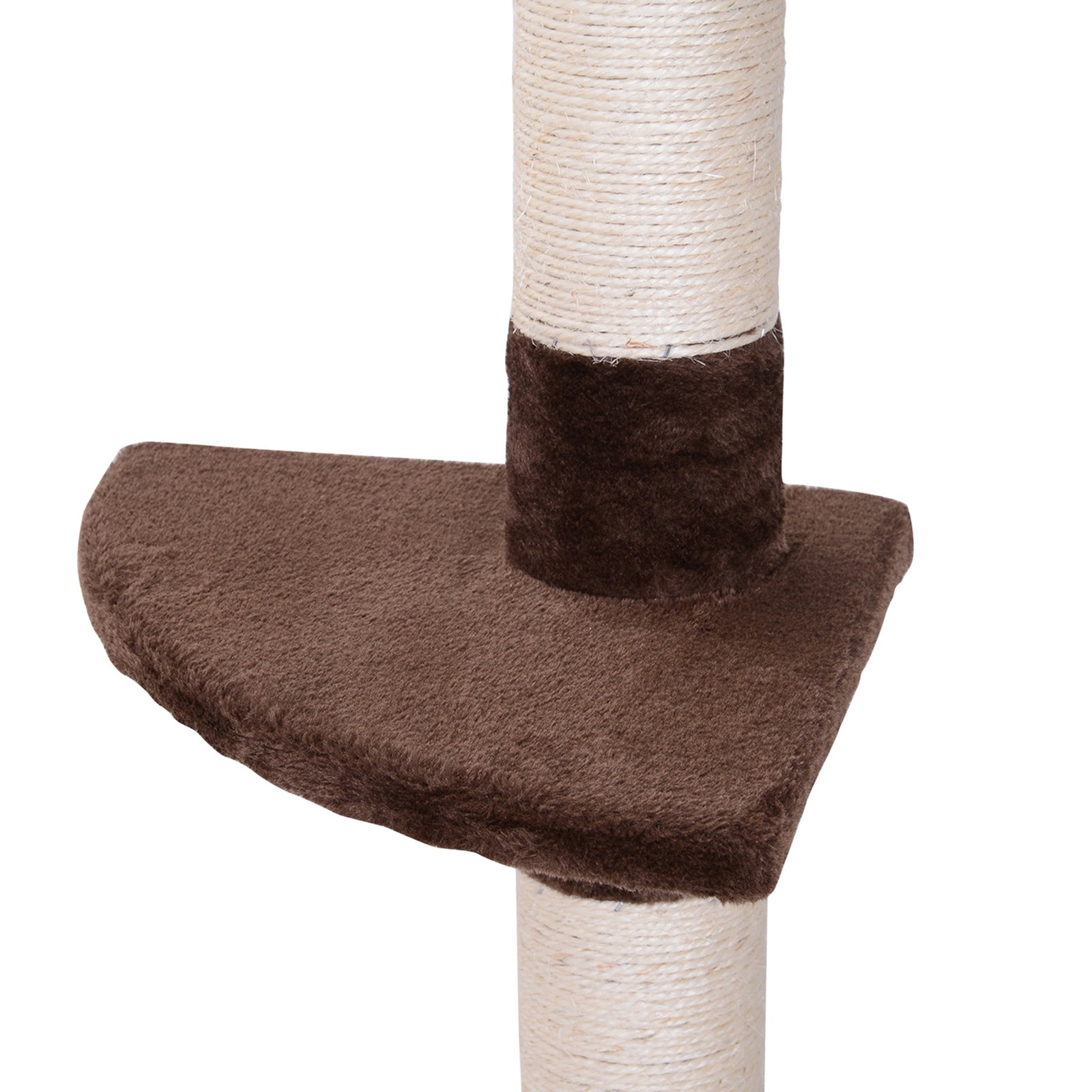 Floor To Ceiling Cat Tree For Indoor Cats 5-tier Kitty Tower | Brown