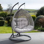 Oakley Double Swing Egg Pod Chair | Light Grey