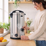 Catering Urn, Stainless Steel Tea Urn With Keep Warm | 13L | Silver