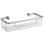 Chrome Shower Basket Wall Mounted Soap Caddy Storage Shelf | Brushed Chrome