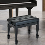 Faux Leather Piano Stool Height Adjustable Seat Keyboard