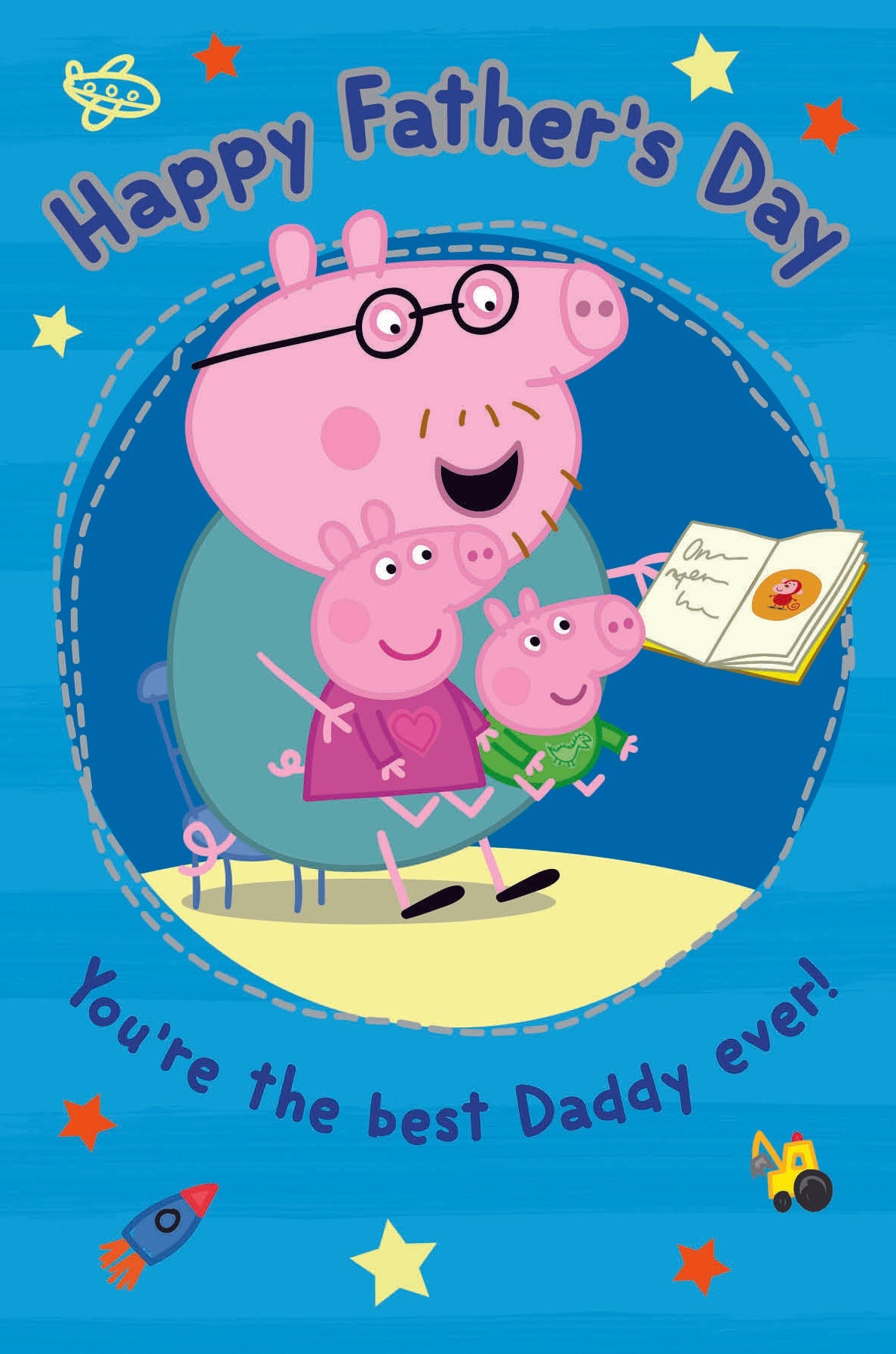 Peppa Pig Best Daddy' Father's Day Card Official Product