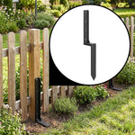 Metal Fence Post Repair Ground Anchor Stakes | Set-of-2 | Black