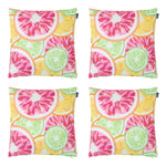 Fruit Print Set Of 4 Outdoor Cushion