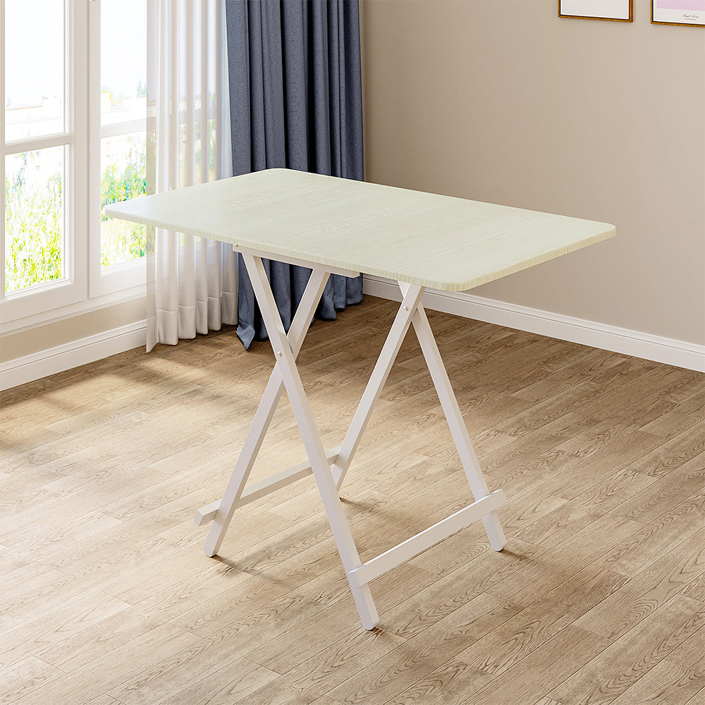 Folding Wooden Dining Table | 60cm x 100cm | White