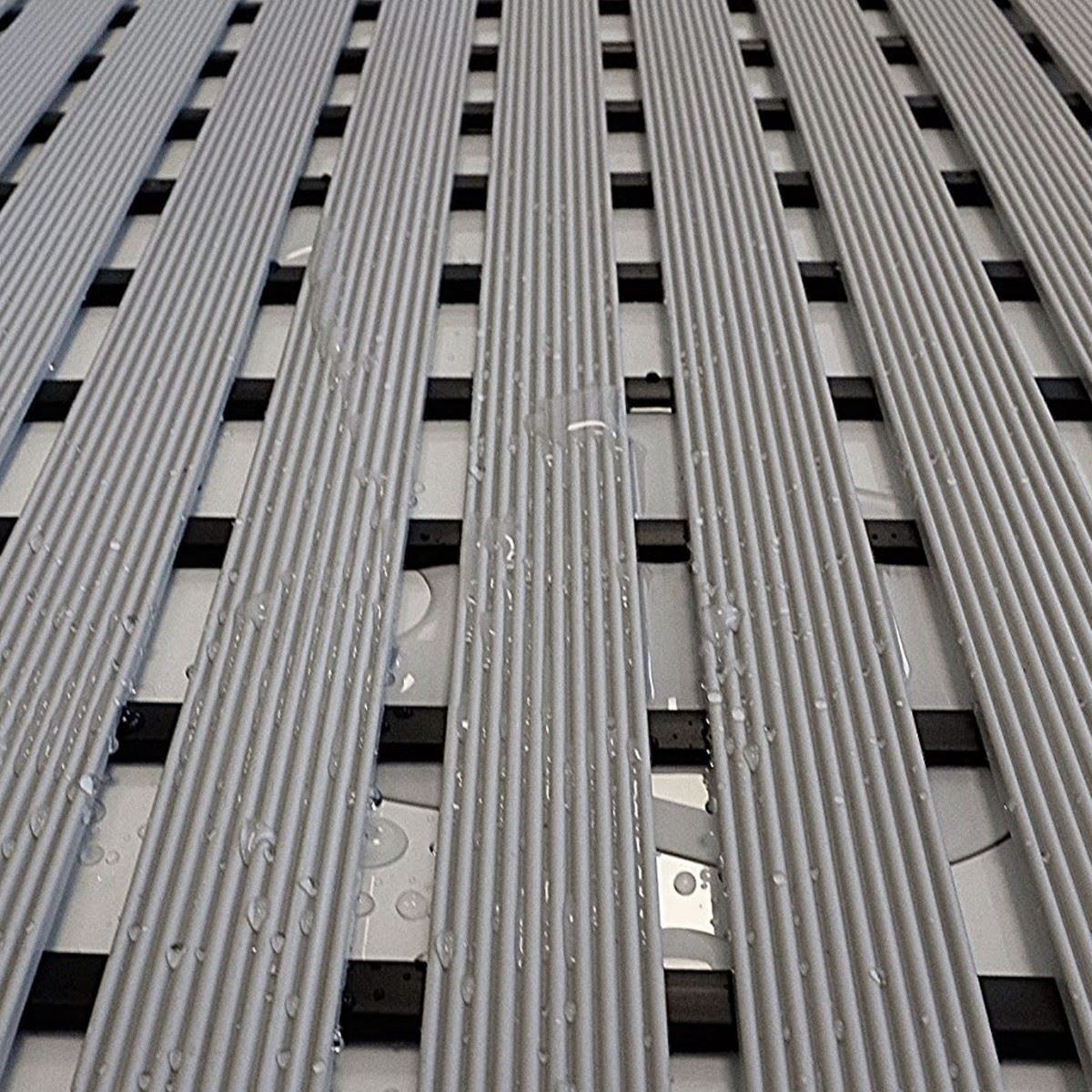 Non-slip Slatted Shower Mat | Grey