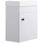 Bathroom Vanity Unit With Basin, Wall Mounted Wash Stand | One Size | White