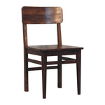 Solid Mango Wood Classic Chestnut Dining Chair