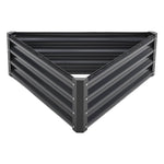 Breeins Triangular Galvanized Steel Raised Garden Bed Planter for Vegetables & Flowers