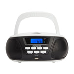 Bbtu-300 Boombox Portable Cd Radio | Black & White
