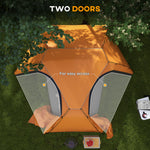 Camping Tent Dome Tent With Removable Rainfly For 1-2 Man | Orange