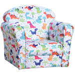 Children's Armchair Kids Sofa Tub Chair Seat Cartoon Flannel Wooden