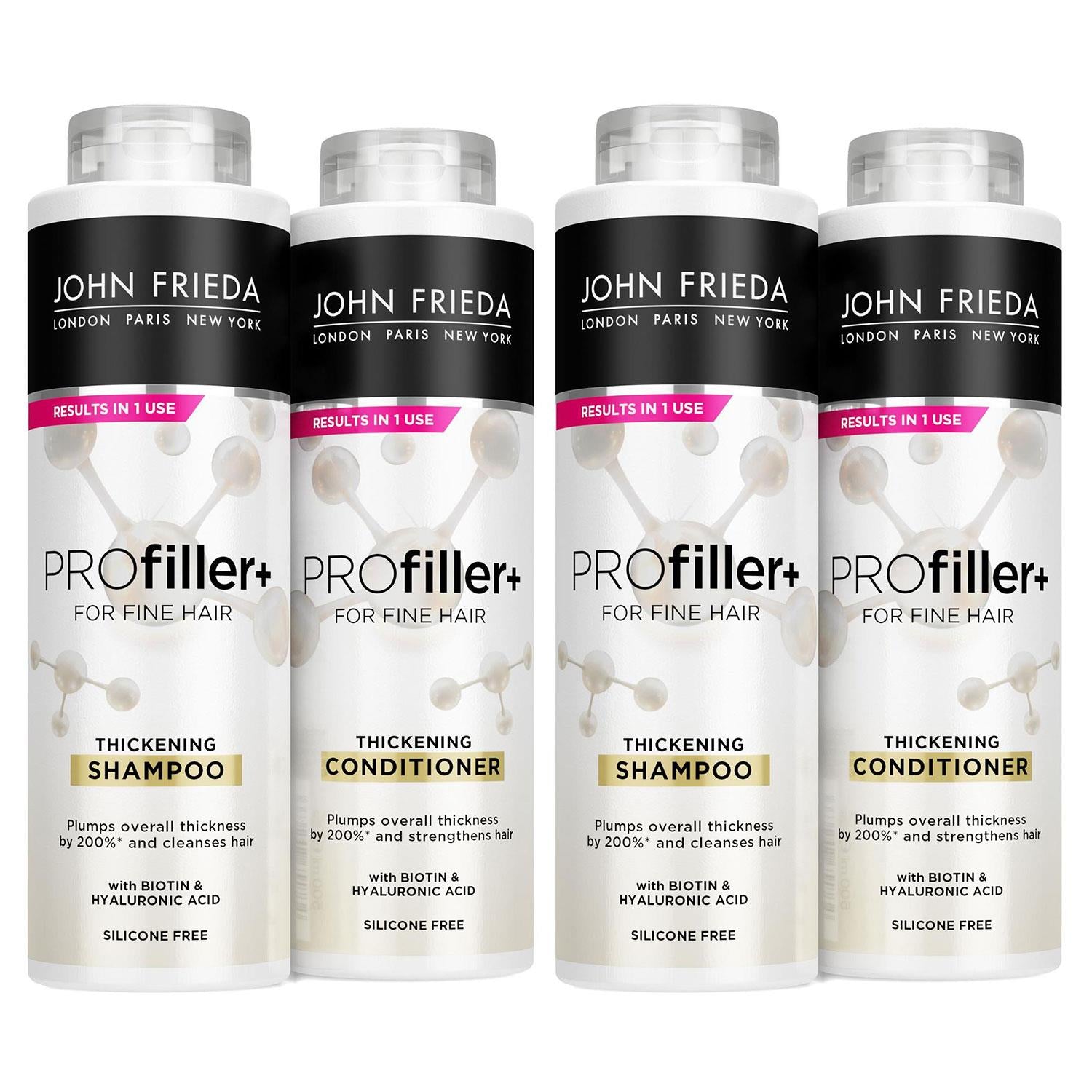 Pro Filler+ For Fine Hair Duo Pack 2x Shampoo & 2xconditioner, 500ml