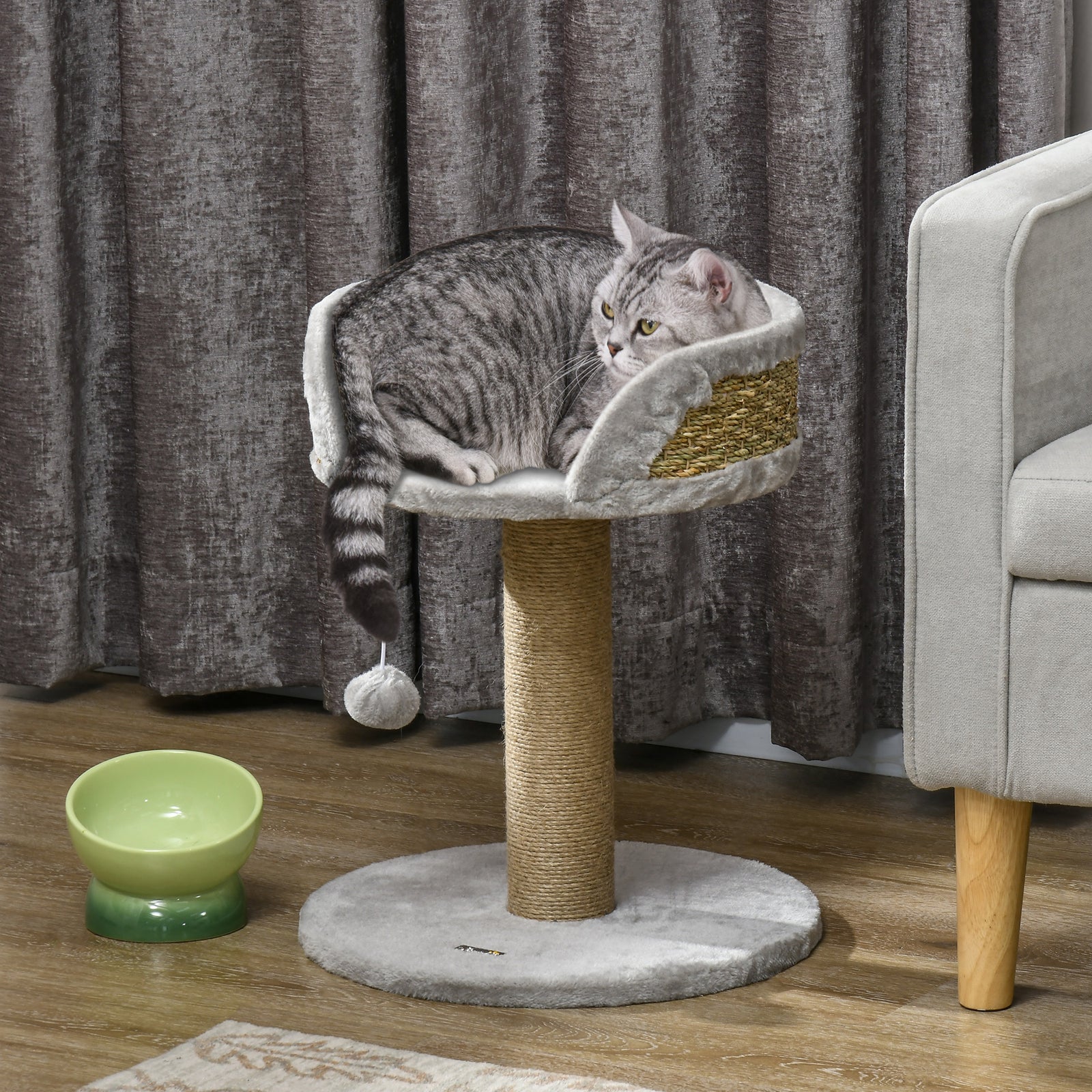 Cat Tree Tower Activity Centre With Scratching Posts | Gray