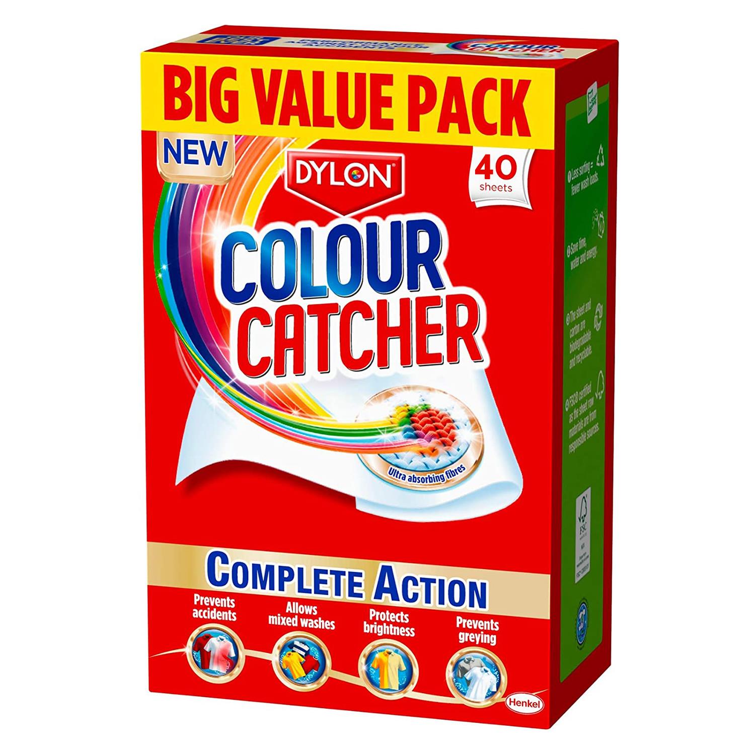 Colour Catcher Complete Action Laundry Sheets, 40 Sheets