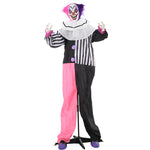 Halloween Clown Animatronic Prop With Light Up Eyes, For Indoor Outdoor