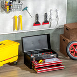 Lockable 2 Drawer Tool Chest With Ball Bearing Slide Drawers | Black