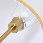 White & Gold Led Table Lamp With Cone Shade – Adjustable Colour Temperature, Push-button Control