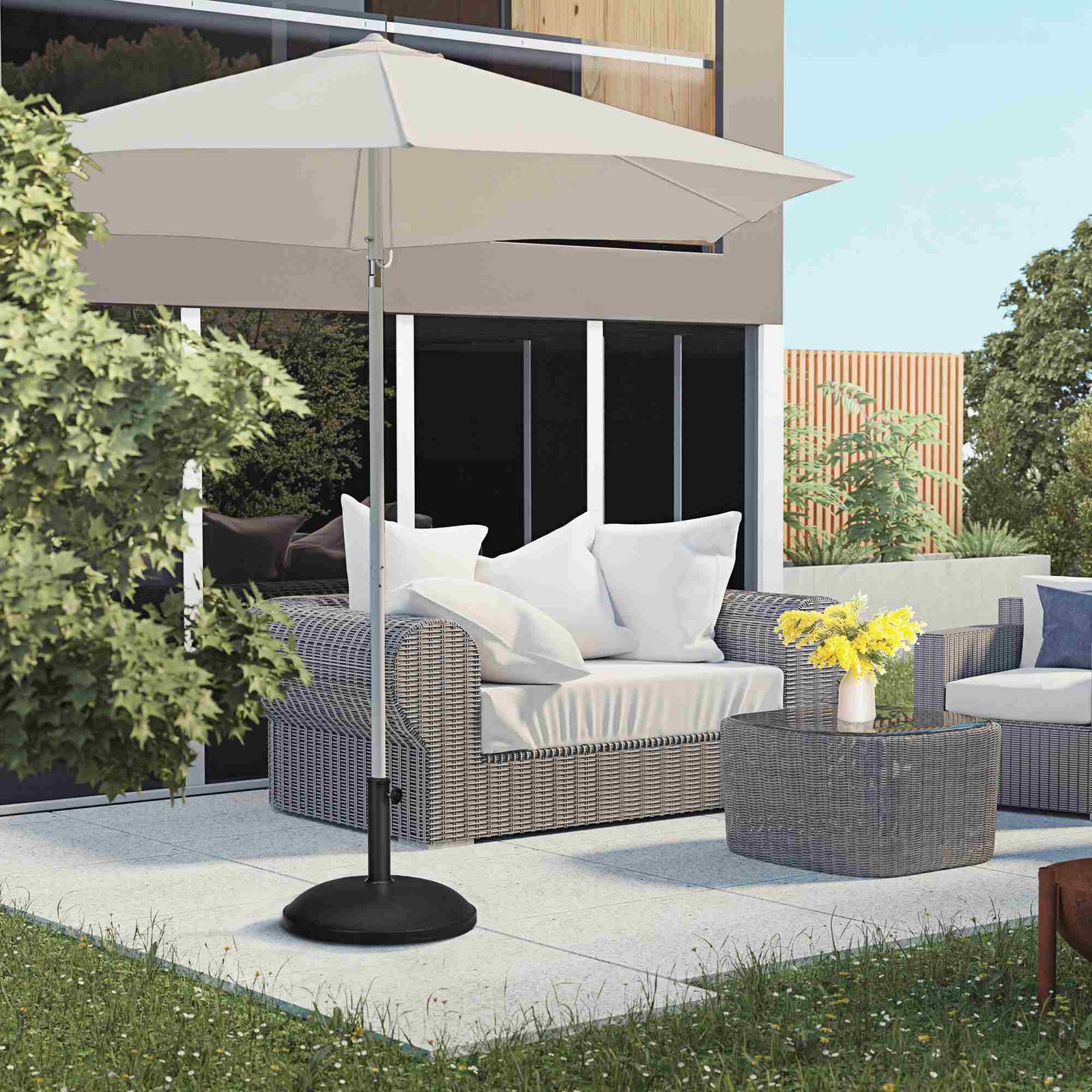 Parasol Base Concrete 25kg, Black