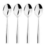 Cutlery 18/8 Stainless Steel Spoon 4pc Set Simplicity | Set-of-4 | Silver