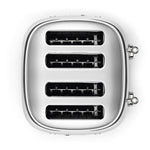 Tsf03 Retro 4-slice Toaster | Silver