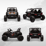 12v Kids Ride On Car, Electric Truck W/ Remote, Four Suspension Wheels | Black