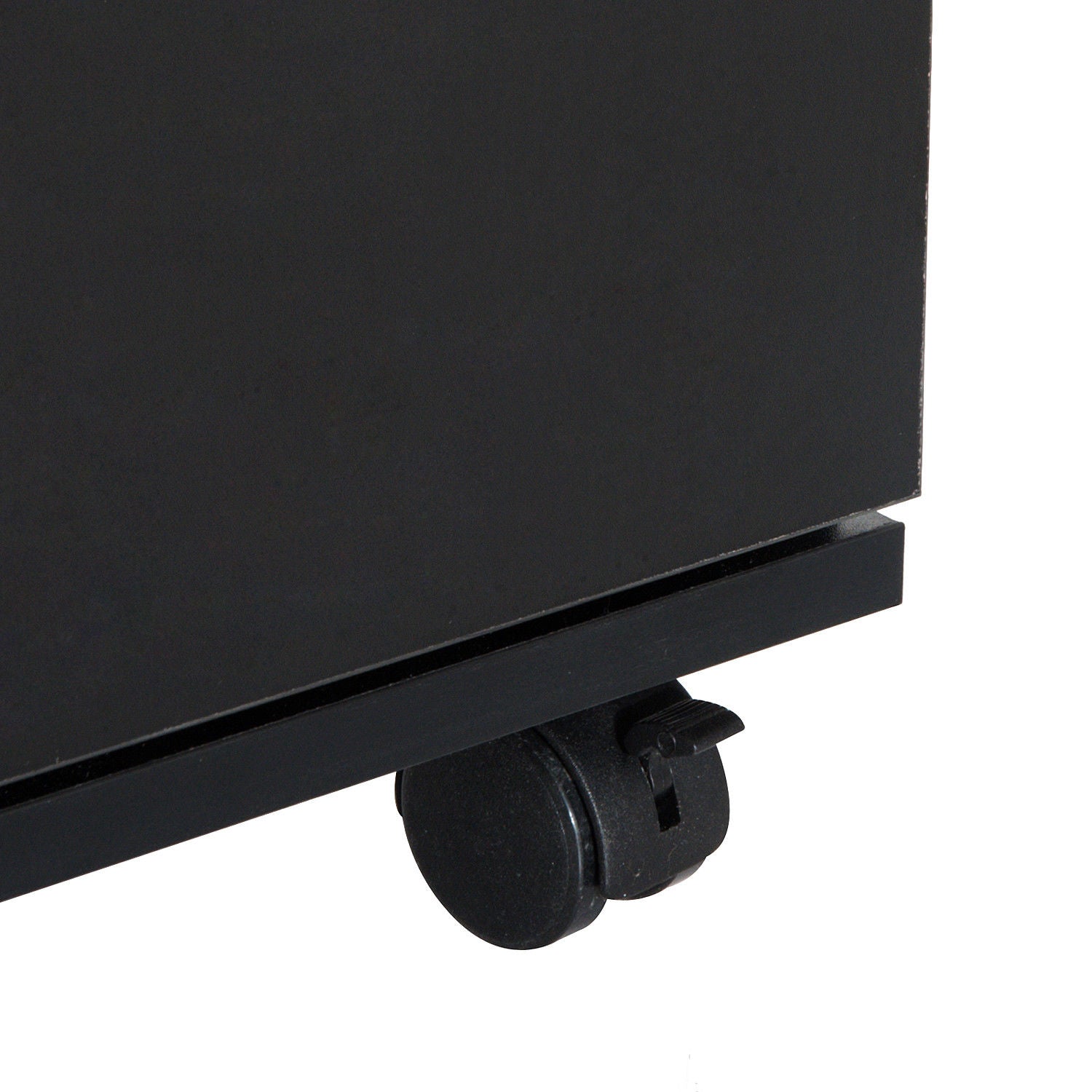 Pedestal Office Mobile Filing Cabinet 2 Drawer | One Size | Black