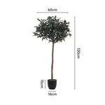 120cm/190cm Tall Artificial Olive Tree Decorative Plant In Planter | Small
