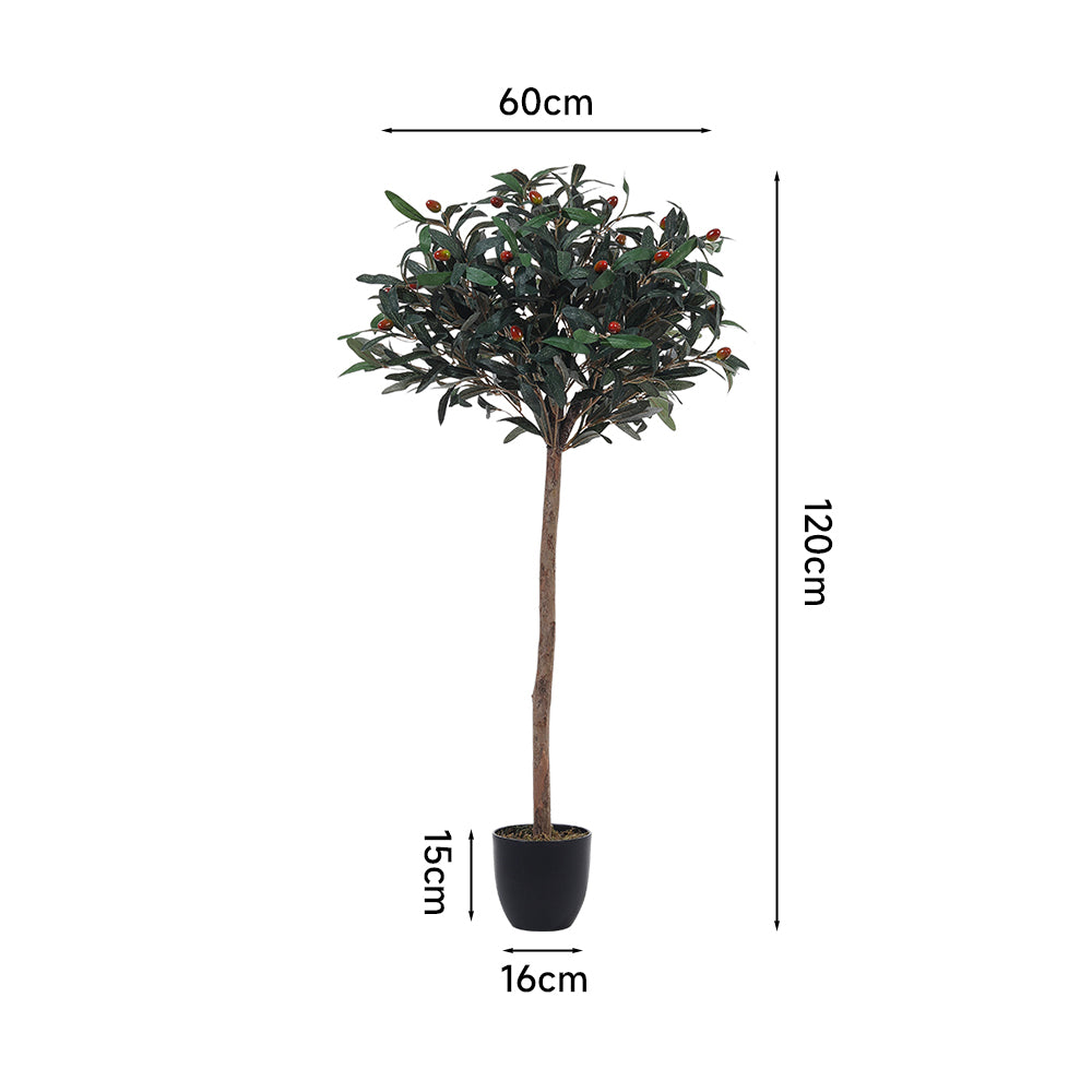 120cm/190cm Tall Artificial Olive Tree Decorative Plant In Planter | Small