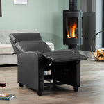 Henderson Manual Push Back Recliner Armchair | Black